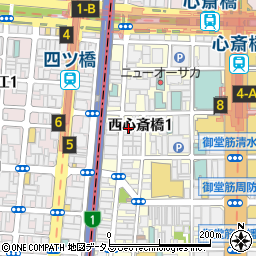 大阪王将 心斎橋アメリカ村店周辺の地図