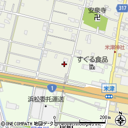静岡県浜松市中央区米津町2353周辺の地図