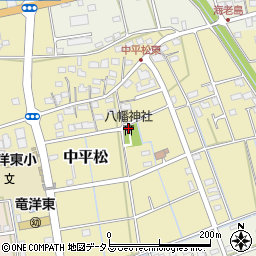 静岡県磐田市東平松593周辺の地図