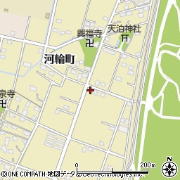 静岡県浜松市中央区河輪町448周辺の地図