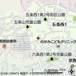 奈良県奈良市五条西1丁目33-4周辺の地図
