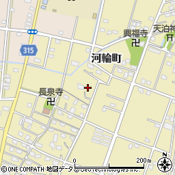 静岡県浜松市中央区河輪町554周辺の地図