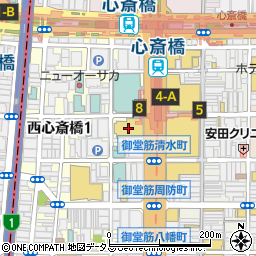 バーガーキング心斎橋オーパ店周辺の地図