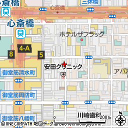 ふぐとかにの店 心斎橋 ふぐちん周辺の地図