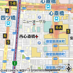 ホテルマイステイズ心斎橋周辺の地図