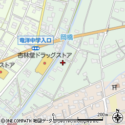 静岡県磐田市岡974周辺の地図
