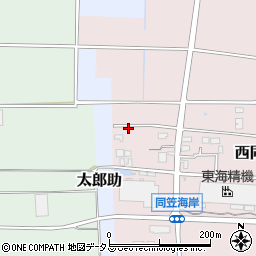 静岡県袋井市西同笠1010周辺の地図