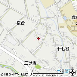 愛知県田原市田原町十七谷126-2周辺の地図