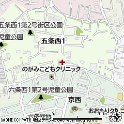 奈良県奈良市五条西1丁目18-1周辺の地図