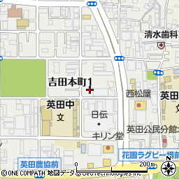 大阪府東大阪市吉田本町周辺の地図