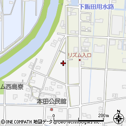 静岡県浜松市中央区西島町9周辺の地図