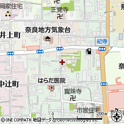 奈良県奈良市西紀寺町44周辺の地図