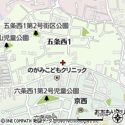 奈良県奈良市五条西1丁目18-6周辺の地図