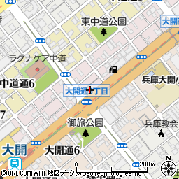 セブンイレブン神戸水木通５丁目店周辺の地図