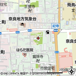 奈良県奈良市西紀寺町45周辺の地図