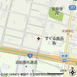 静岡県浜松市中央区米津町2352周辺の地図