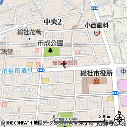 ブライダル三松　総社店周辺の地図