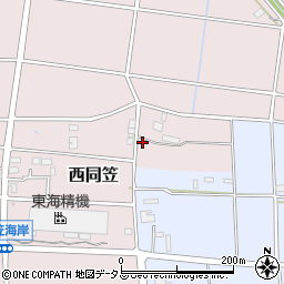 静岡県袋井市西同笠818周辺の地図