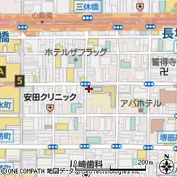 大阪府大阪市中央区東心斎橋1丁目14-24周辺の地図