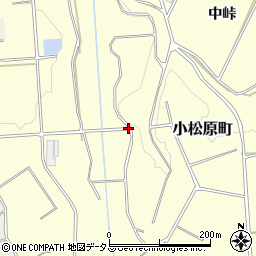 愛知県豊橋市小松原町中ノ谷周辺の地図
