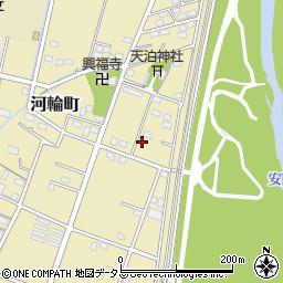 静岡県浜松市中央区河輪町406周辺の地図