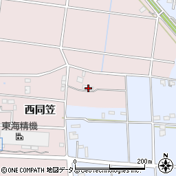 静岡県袋井市西同笠533周辺の地図