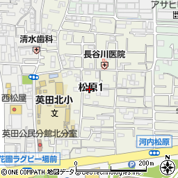 大阪府東大阪市松原周辺の地図