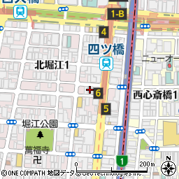 肉バルデンナーロイン　堀江店周辺の地図