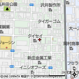 大阪府東大阪市高井田中周辺の地図