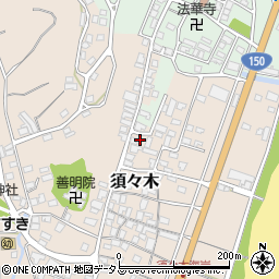 静岡県牧之原市須々木381周辺の地図