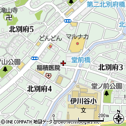 兵庫県神戸市西区北別府4丁目15-2周辺の地図