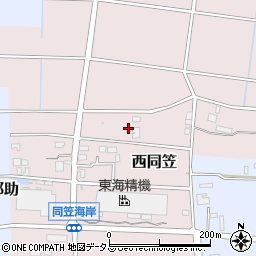 静岡県袋井市西同笠812周辺の地図
