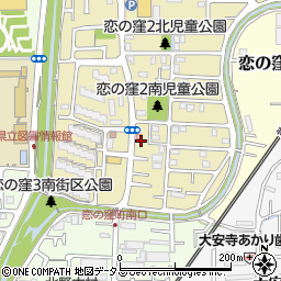 奈良県奈良市恋の窪2丁目12周辺の地図