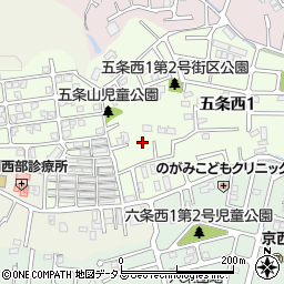 奈良県奈良市五条西1丁目33周辺の地図