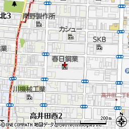 大阪府東大阪市高井田西3丁目周辺の地図