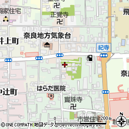 奈良県奈良市西紀寺町43周辺の地図