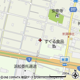 静岡県浜松市中央区米津町2351周辺の地図