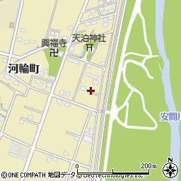 静岡県浜松市中央区河輪町394周辺の地図