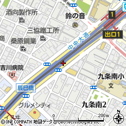 大阪府大阪市西区九条南周辺の地図