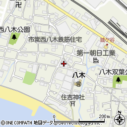 兵庫県明石市大久保町八木周辺の地図