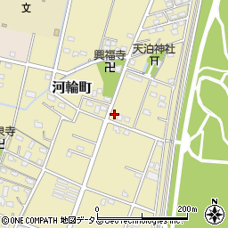 静岡県浜松市中央区河輪町397周辺の地図