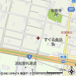 静岡県浜松市中央区米津町2350周辺の地図