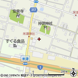 静岡県浜松市中央区米津町1586周辺の地図