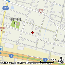 静岡県浜松市中央区米津町1627周辺の地図