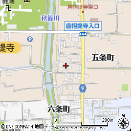 奈良県奈良市五条町5-13周辺の地図