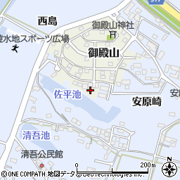 愛知県田原市御殿山138周辺の地図