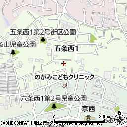 奈良県奈良市五条西1丁目19-9周辺の地図