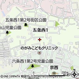奈良県奈良市五条西1丁目19-10周辺の地図