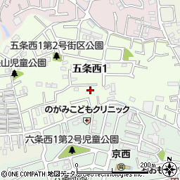 奈良県奈良市五条西1丁目19-11周辺の地図