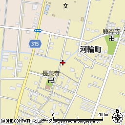 静岡県浜松市中央区河輪町557周辺の地図